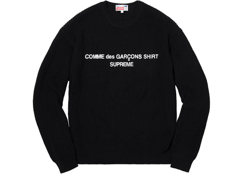 Supreme Comme des Garcons SHIRT Sweater Black