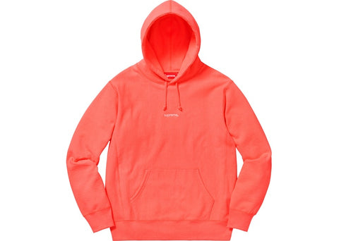 Supreme Trademark Hooded Sweatshirt Fluorescent Pink