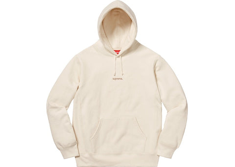 Supreme Trademark Hooded Sweatshirt Natural