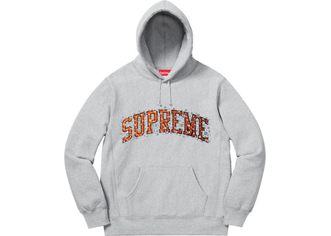 Supreme Water Arc Hooded Sweatshirt Heather Grey